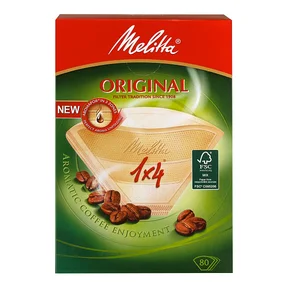 Melitta Kaffefilter 1x4 Brun 80-pack